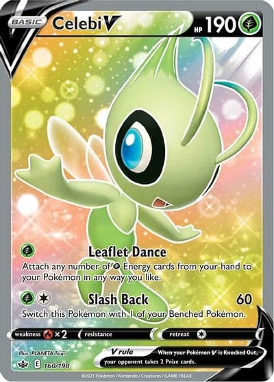 Celebi V (Full Art) SWSH06: Chilling Reign Pokemon card