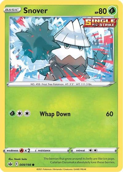 Snover SWSH06: Chilling Reign Pokemon card