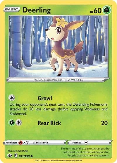 Deerling SWSH06: Chilling Reign Pokemon card
