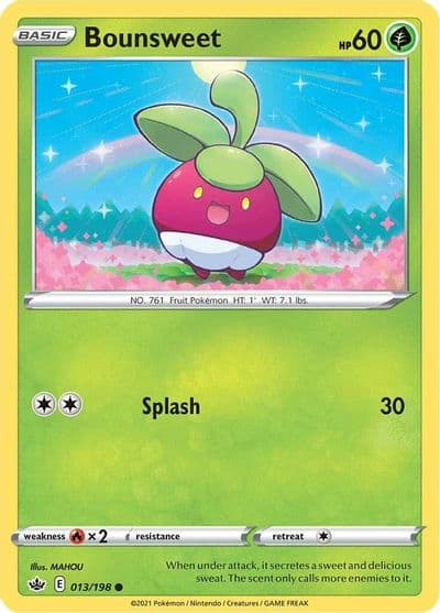 Bounsweet SWSH06: Chilling Reign Pokemon card