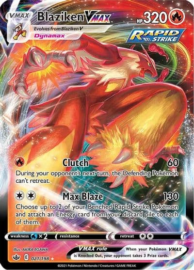 Blaziken VMAX SWSH06: Chilling Reign Pokemon card
