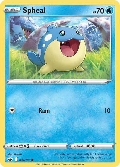 Spheal SWSH06: Chilling Reign Pokemon card