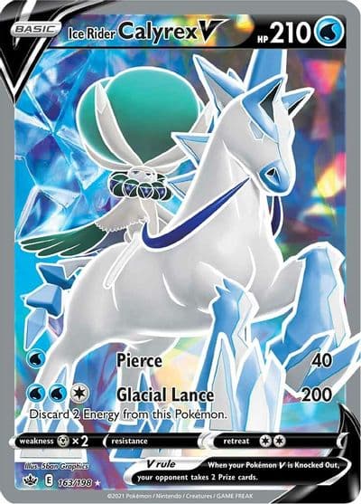 Ice Rider Calyrex V (Full Art) SWSH06: Chilling Reign Pokemon card