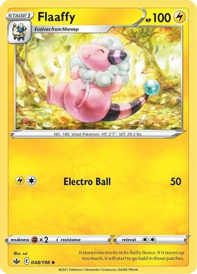 Flaaffy SWSH06: Chilling Reign Pokemon card