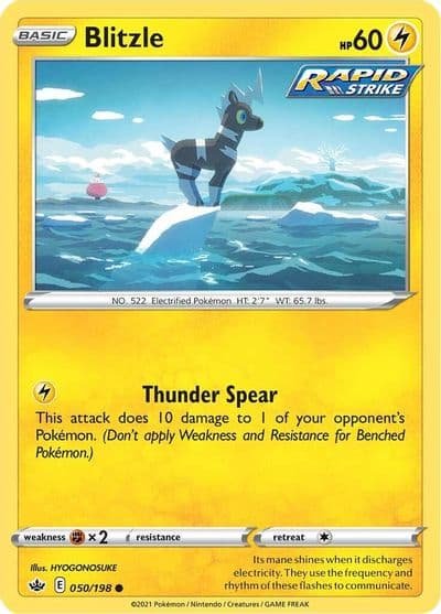 Blitzle SWSH06: Chilling Reign Pokemon card