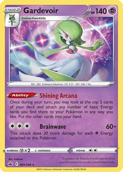 Gardevoir SWSH06: Chilling Reign Pokemon card