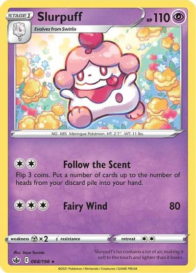 Slurpuff SWSH06: Chilling Reign Pokemon card