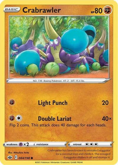 Crabrawler SWSH06: Chilling Reign Pokemon card