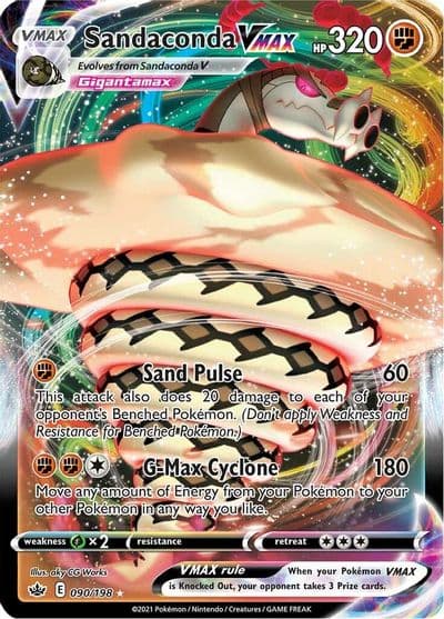 Sandaconda VMAX SWSH06: Chilling Reign Pokemon card