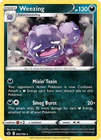 Weezing SWSH06: Chilling Reign Pokemon card