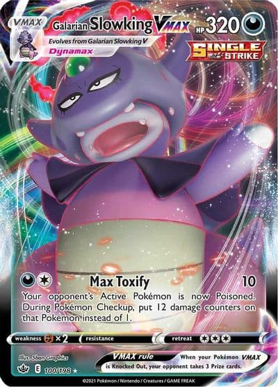 Galarian Slowking VMAX SWSH06: Chilling Reign Pokemon card