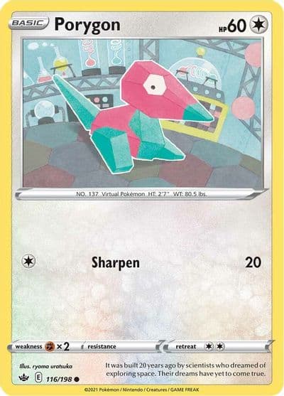 Porygon SWSH06: Chilling Reign Pokemon card