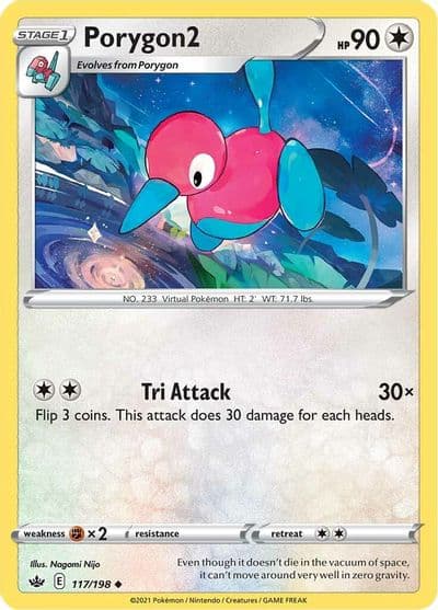 Porygon2 SWSH06: Chilling Reign Pokemon card