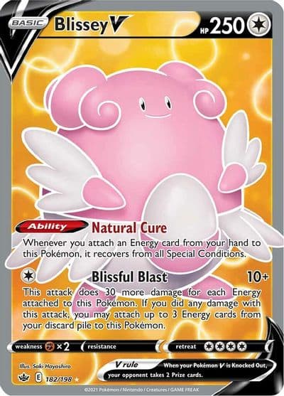Blissey V (Full Art) SWSH06: Chilling Reign Pokemon card