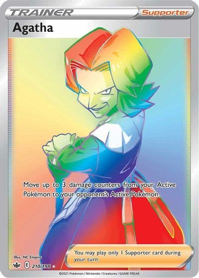 Agatha (Secret) SWSH06: Chilling Reign Pokemon card