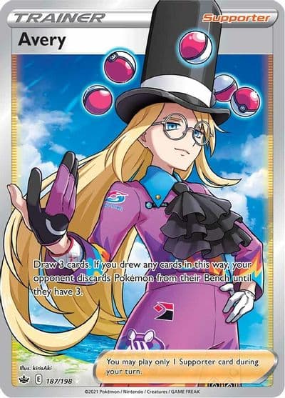 Avery (Full Art) SWSH06: Chilling Reign Pokemon card