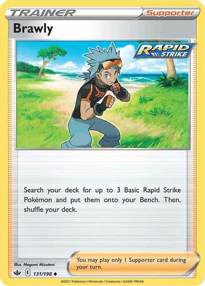 Brawly SWSH06: Chilling Reign Pokemon card