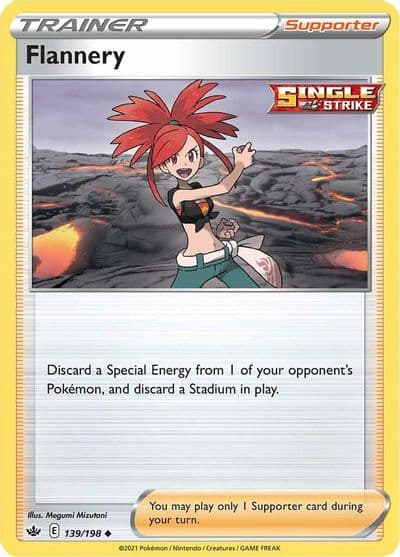 Flannery SWSH06: Chilling Reign Pokemon card