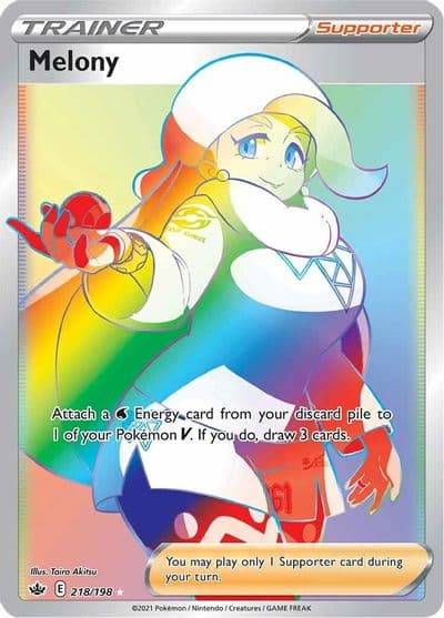 Melony (Secret) SWSH06: Chilling Reign Pokemon card
