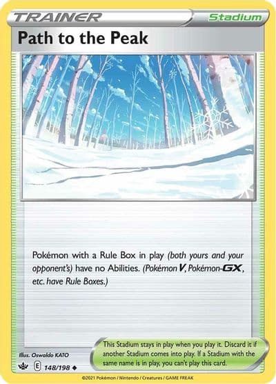Path to the Peak SWSH06: Chilling Reign Pokemon card