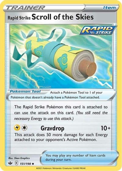 Rapid Strike Scroll of the Skies SWSH06: Chilling Reign Pokemon card