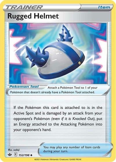 Rugged Helmet SWSH06: Chilling Reign Pokemon card