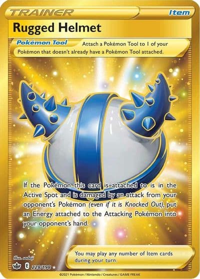 Rugged Helmet (Secret) SWSH06: Chilling Reign Pokemon card