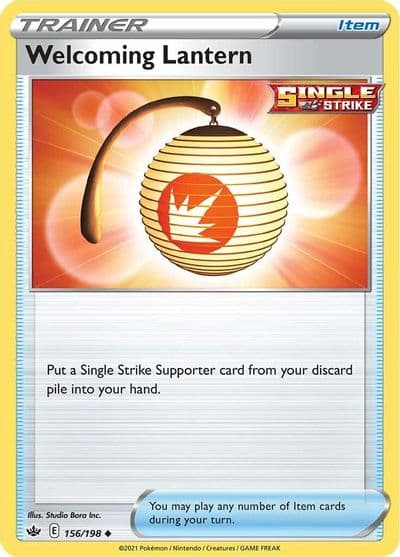 Welcoming Lantern SWSH06: Chilling Reign Pokemon card