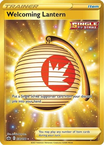 Welcoming Lantern (Secret) SWSH06: Chilling Reign Pokemon card