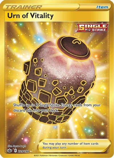 Urn of Vitality (Secret) SWSH06: Chilling Reign Pokemon card