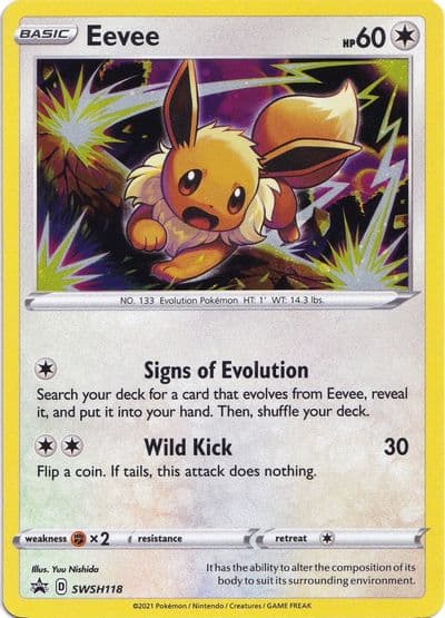Eevee - SWSH118 SWSH: Sword & Shield Promo Cards Pokemon card