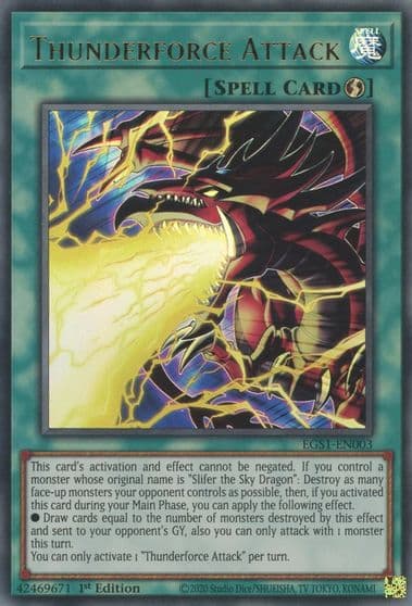 Thunderforce Attack Egyptian God Deck: Slifer the Sky Dragon Yu-Gi-Oh! card