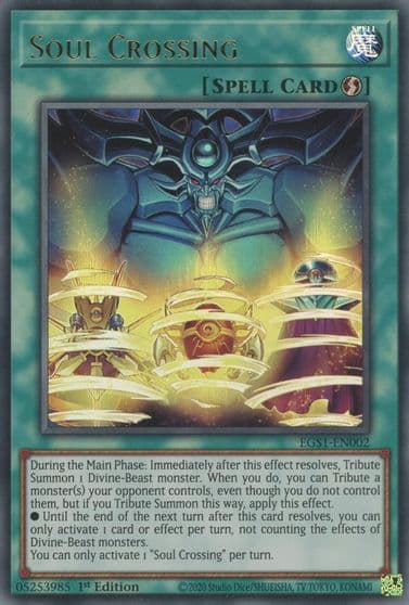 Soul Crossing Egyptian God Deck: Slifer the Sky Dragon Yu-Gi-Oh! card