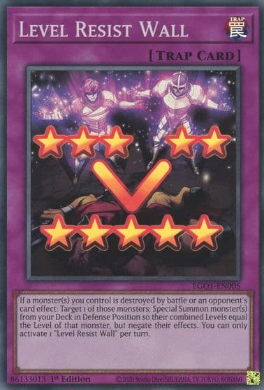 Level Resist Wall Egyptian God Deck: Obelisk the Tormentor Yu-Gi-Oh! card