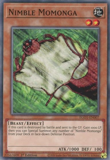 Nimble Momonga Egyptian God Deck: Obelisk the Tormentor Yu-Gi-Oh! card