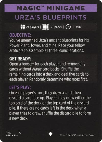 Magic Minigame Urzas Blueprints Modern Horizons 2 Magic card