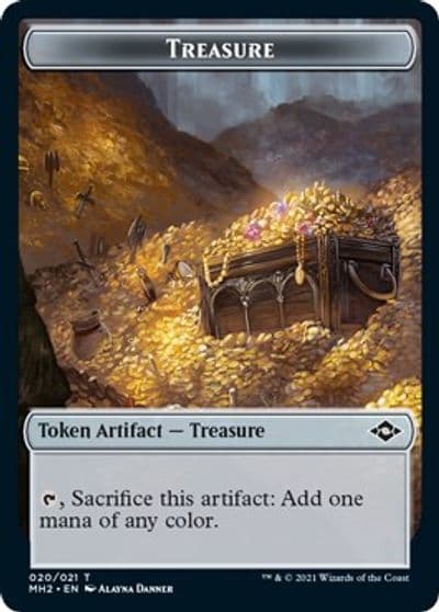 Treasure 020 Thopter Double Sided Token Modern Horizons 2 Magic card