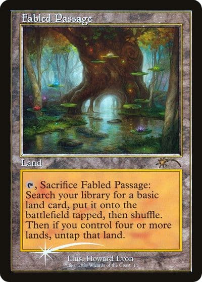 Fabled Passage Retro Frame WPN & Gateway Promos Magic card