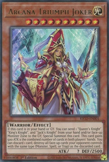 Arcana Triumph Joker King's Court Yu-Gi-Oh! card