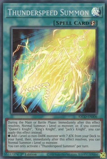 Thunderspeed Summon King's Court Yu-Gi-Oh! card