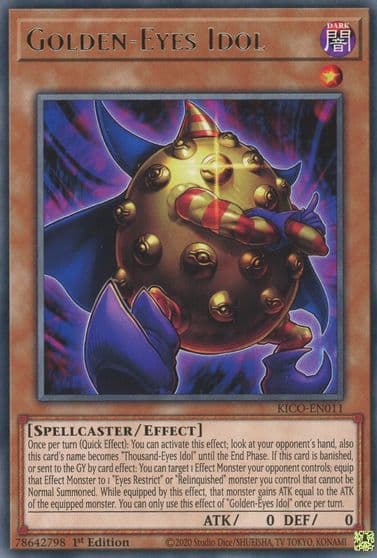 Golden Eyes Idol King's Court Yu-Gi-Oh! card