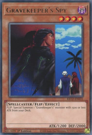 Gravekeepers Spy King's Court Yu-Gi-Oh! card