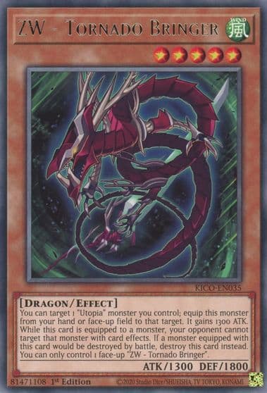 ZW Tornado Bringer King's Court Yu-Gi-Oh! card