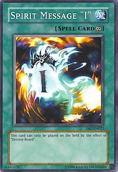 Spirit Message I Dark Beginning 2 Yu-Gi-Oh! card