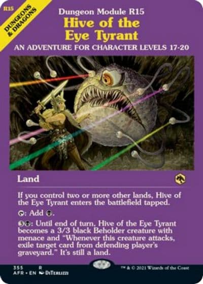 Hive of the Eye Tyrant Dungeon Module Adventures in the Forgotten Realms Magic card