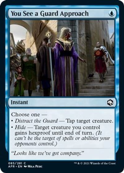 You See a Guard Approach Adventures in the Forgotten Realms Magic card