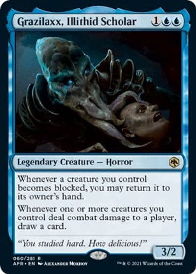Grazilaxx Illithid Scholar Adventures in the Forgotten Realms Magic card