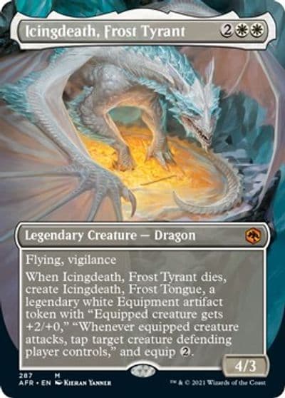 Icingdeath Frost Tyrant Borderless Adventures in the Forgotten Realms Magic card