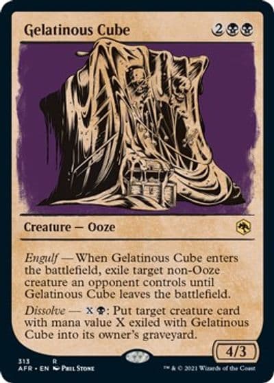 Gelatinous Cube Showcase Adventures in the Forgotten Realms Magic card