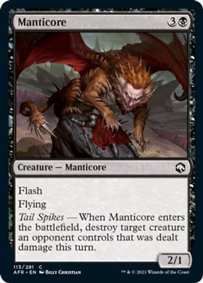 Manticore Adventures in the Forgotten Realms Magic card